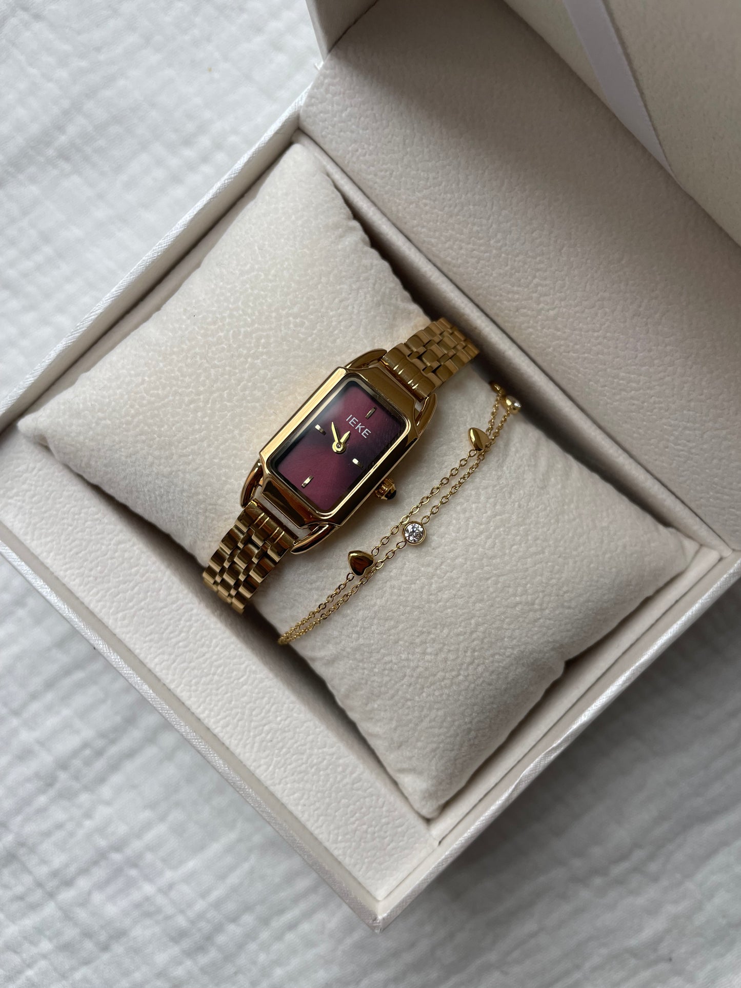 MONTRE LILA BURGUNDY